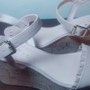 Kate Spade Nude Thomas Wedges